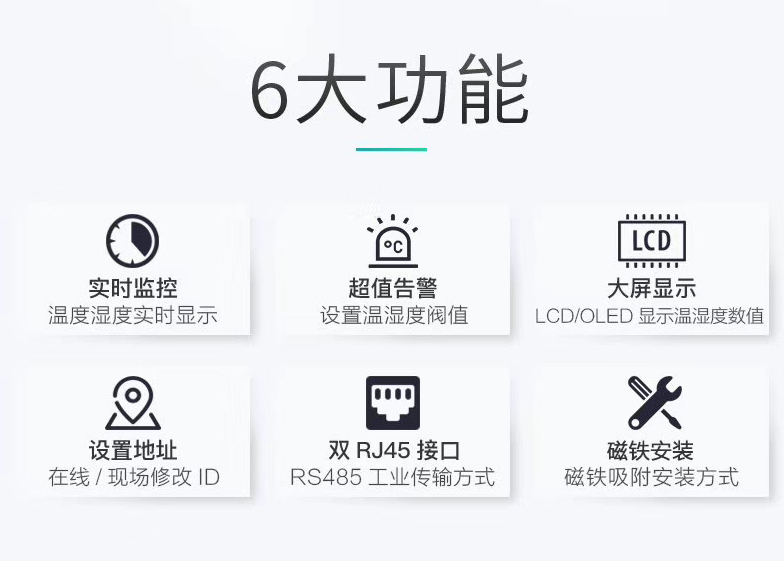 磁吸式温湿度传感器，机房温湿度传感器